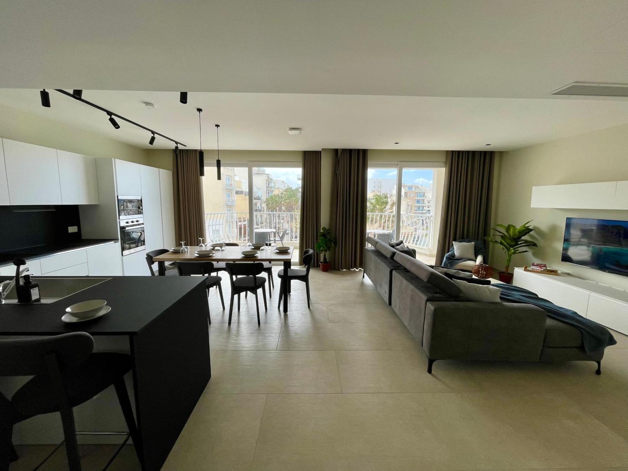 Bugibba Square Seafront Lux Apartments By Holi St. Paul's Bay Exteriör bild