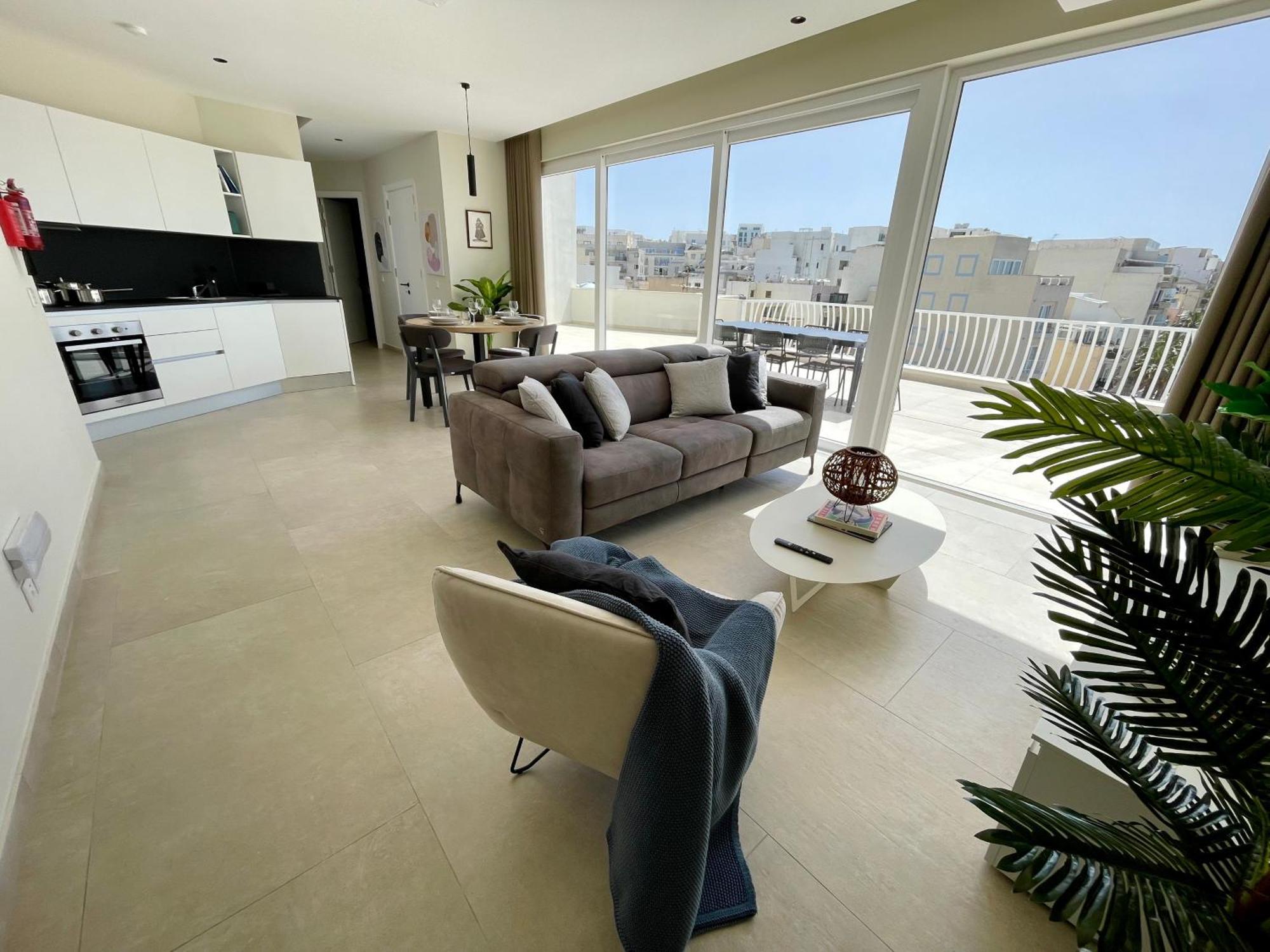 Bugibba Square Seafront Lux Apartments By Holi St. Paul's Bay Exteriör bild